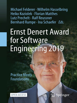 cover image of Ernst Denert Award for Software Engineering 2019